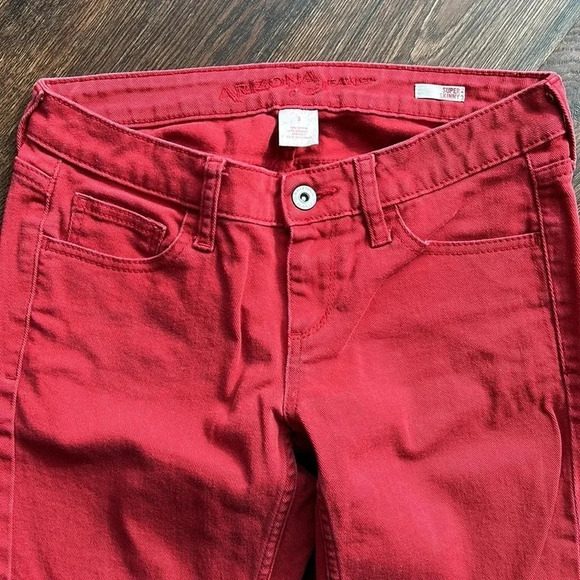 Red Jeans | Arizona Jean Co | Skinny Jeans | Red - Picture 4 of 9